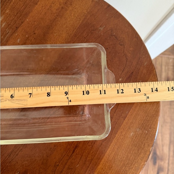 Vintage PYREX #214 Clear Glass Loaf Baking Dish 10.5 x 6 x 3 - Picture 7 of 9